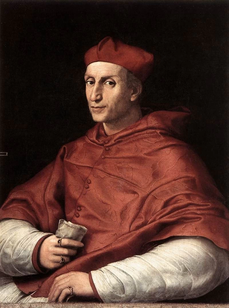 Sanzio - Ritratto del Cardinale Bernardo Dovizi da Bibbiena, Palazzo Pitti, Firenze
